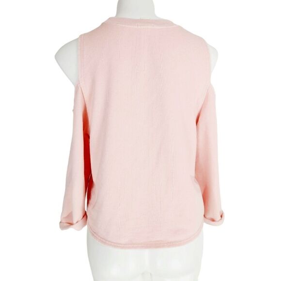 Forever 21 cold shoulder sweatshirt Size small pink - Picture 3 of 6